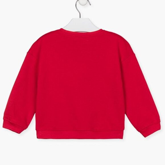 NWT Red sweatshirt with print - Picture 3 of 3